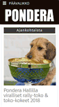 Mobile Screenshot of pondera.fi